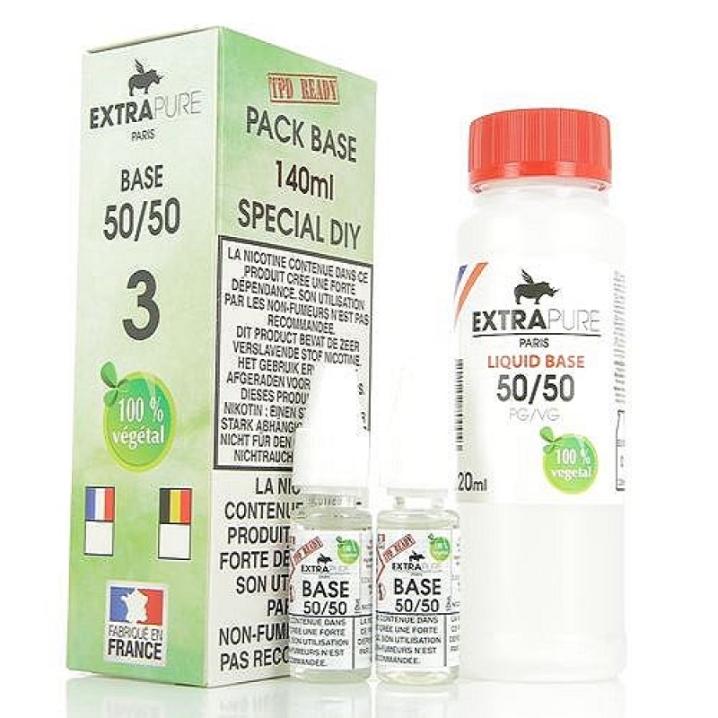 Pack Base 140ml 50/50 03mg Extrapure