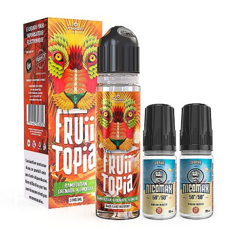 Pack 40ml + 2 Nicomax Ramboutan Grenade Kumquat Fr...