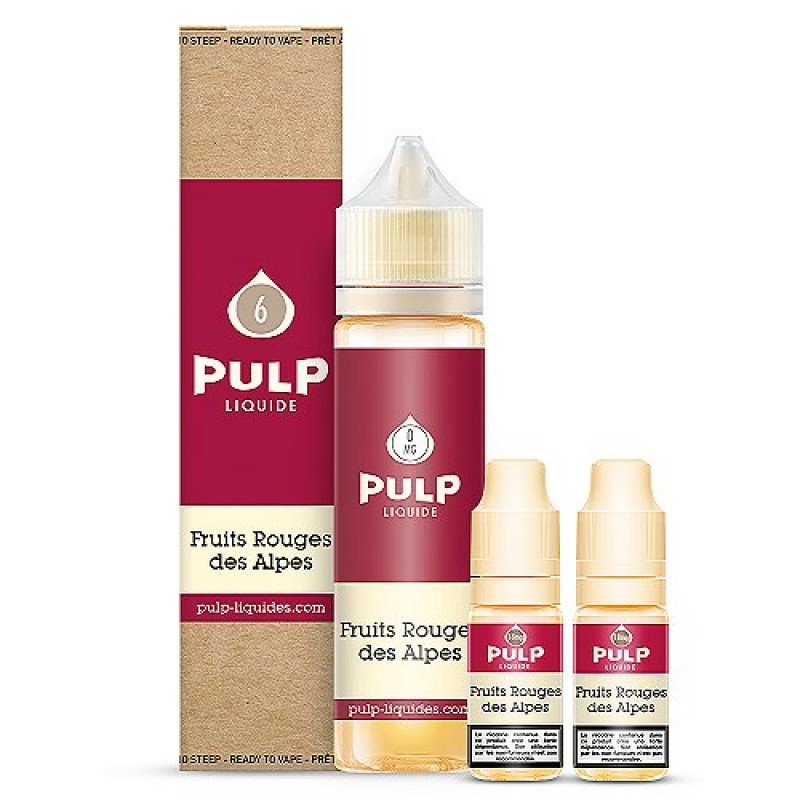 Pack 40ml + 2x10ml Fruits Rouges des Alpes Pulp - 06mg