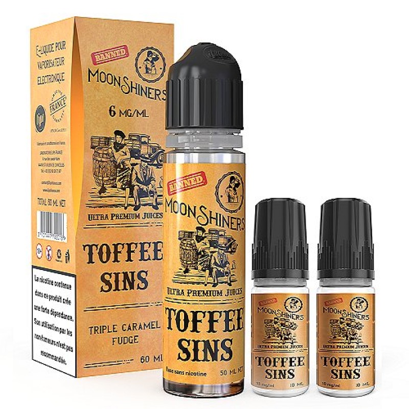 Pack 40ml + 2x10ml Toffee Sins Moonshiners - 06mg