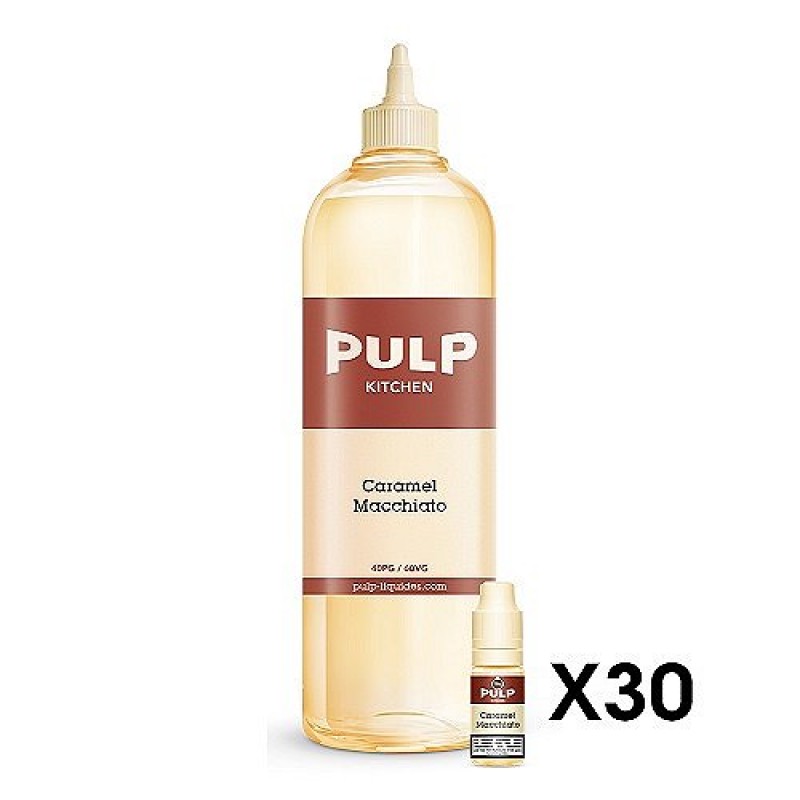 Pack 1L + 30x10ml 18mg Caramel Macchiato Pulp Kitc...