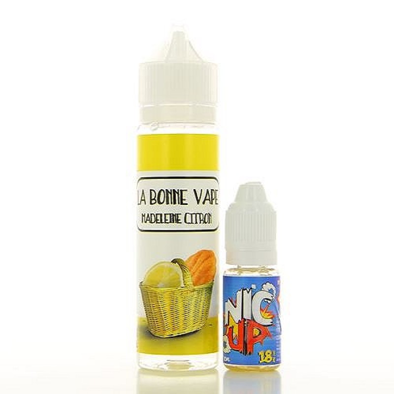 Madeleine Citron  La Bonne Vape 50ml + Booster Nic...