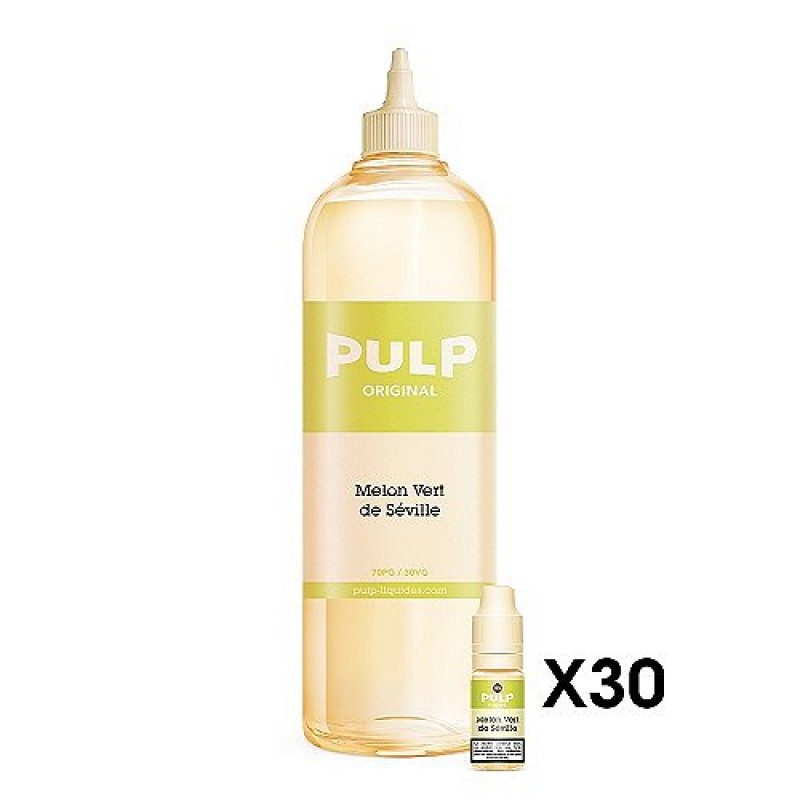 Pack 1L + 30x10ml 18mg Melon Vert De Séville Pulp...