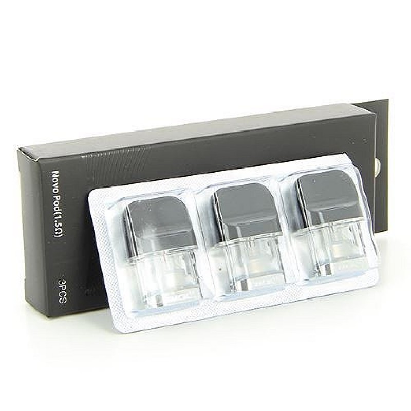 Pack de 3 Pod 2ml + résistances 1.5ohm Novo Pod S...